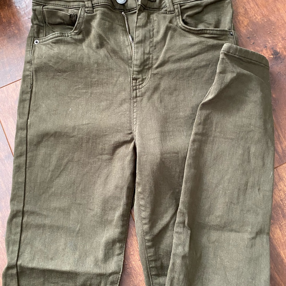 Zara Dark Olive Jeans